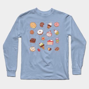 Cute sweet desserts Long Sleeve T-Shirt